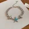 Conheça o Mar~ Pulseira de Concha e Estrela-do-Mar, Estilo Fresco e Doce de Verão, Pulseira da Moda com Design Único para Mulheres