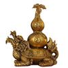 Enfeite de Cuia Dragão Tartaruga de Bronze, Tartaruga Dourada da Fortuna, Cuia Tartaruga para Sala de Estar, Hall de Entrada, Escritório, Artesanato em Bronze