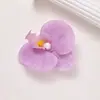 Horquilla para el Cabello con Cabeza de Flor de Orquídea Mariposa Simulada Transfronteriza Estilo Resort de Playa Hada Gama Alta Clip Lateral Adorno para el Cabello