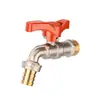 Torneira de Latão Estilo Sudeste Asiático para Atacado Torneira Externa Quatro Pontos Seis Pontos Cozinha Jardim Torneira com Manípulo de Borboleta