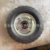 Venta directa de fábrica 6x2 ruedas macizas de goma con rodamientos 6003 y agujero de 20 mm para carritos de plataforma y carritos de herramientas