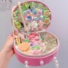Accesorios para el cabello de niños, set de pinzas para el cabello de niñas en caja de regalo, adorno para el cabello de niña pequeña, pasador, liga para el cabello de princesa, nueva joyería con banda elástica