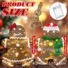 Juego de 2 Luces de Mimbre Decoración de Hombre de Jengibre Preiluminado Pareja de Jengibre 2D Luces LED Familiares Navideñas Luminarias Festivas
