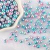 Perlas de Imitación de Colores No Porosas Colorido Dorado y Plateado Cuentas Redondas de Plástico Cuentas Sueltas Accesorios para Joyería Hecha a Mano DIY Accesorios para Ropa