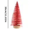 Suministros de Decoración Navideña Mini Árbol de Navidad Arreglo de Ambiente Festivo para el Hogar Árbol de Pinos de Colores Árbol de Pino Pequeño Artificial