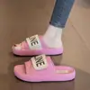 Sandalias de Velcro de Alta Gama para Mujer, Ropa de Exterior de Verano, Moda Nueva y Moderna 2026, Zapatillas Cómodas de Suela Gruesa para Oficina