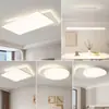 Luminária de sala de estar moderna, simples, criativa, com design de hall, proteção ocular de espectro total, lâmpada de teto para sala de estar, com sensor avançado