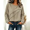 2026 Ropa de mujer europea y americana sitio independiente de Amazon empalme de borlas cuello redondo manga larga holgada casual moda top