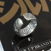 Anillo de plata de ley S925 con diseño de dragón Seiko, estilo retro antiguo, para hombre, de plata tailandesa, a la moda.