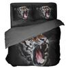 Cama de impresión 3D transfronteriza juego de tres piezas digital Funda de almohada de impresión de comercio exterior dibujo hacer funda de edredón juego de dos piezas Mayoreo