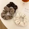 Gomas para el pelo de color sólido retro estilo francés, Scrunchies grandes estilo coreano, Gomas para el pelo de alta elasticidad, Suministro al por mayor, Ventas directas del fabricante