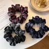 Goma para coleta de alta elasticidad estilo Hong Kong con estampado de cuadros y leopardo, Diadema para atar el cabello, Suministro al por mayor, Directo del fabricante