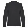 Suéter Gola Alta Meia-Calça de Lã Cashmere Tendência Outono/Inverno 2026 para Mulheres Roupa Íntima Modeladora