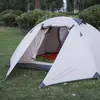 Tienda de campaña con doble cubierta impermeable para exteriores, a prueba de viento, engrosada, aplicable en las cuatro estaciones, portátil, para camping, a prueba de mosquitos, tienda de campaña para camping