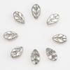 7*11 hojas pequeñas cuentas de vidrio electrochapado de color agujero horizontal colgante collar pendientes colgantes accesorios materiales hechos a mano