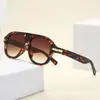 Gafas de sol aviador retro europeas y americanas de montura grande que hacen que la cara parezca más pequeña, nuevo modelo 2026, gafas de sol para hombre de estilo callejero elegantes de alta gama