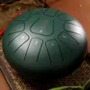 Hua Shu tambor etéreo de 8 pulgadas y 11 tonos instrumento de percusión tambor de lengua de acero para adultos introducción instrumento simple tambor etéreo portátil