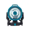 Batería de Litio Makita Modelo Ventilador Eléctrico de 10 pulgadas para Uso Doméstico, Ventilador Eléctrico Recargable Inalámbrico de Batería de Litio para Dos Estaciones, Empaquetado