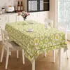 Toalha de mesa fresca estilo Ins, à prova d'água e à prova de óleo, jogo americano sem lavagem, toalha de mesa retangular para jantar, toque de luxo leve e de alta qualidade, toalha de mesa para mesa de centro