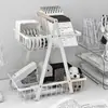 Nuevo Estilo Minimalista Hierro Escritorio Almacenamiento Estante Escritorio Papelería Artículos Varios Cesta Almacenamiento Libros Dormitorio Oficina Artefacto