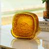 Borda de prata Ripple Fruit Plate Household Living Room Plate Prato de frutas Phnom Penh Bolo de sobremesa transparente Osso cuspindo talheres