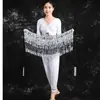 Towel Hip de Danza del Vientre de Halloween Danza 4 Capas Lentejuelas Borla Sello de Cintura Cadena de Cintura de Danza del Vientre Bohemia Toalla de Cintura de Danza