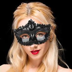 Máscara de fiesta transfronteriza de Amazon, máscara de mujer, decoraciones faciales de baile, máscara de Halloween para adultos