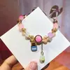 Pulsera de esmalte de color para niños con dibujos animados al por mayor caja de regalo linda pulsera dulce joyería de Yiwu