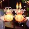 Linterna de Calabaza Festival de Medio Otoño 2026 Modelo Nuevo Kit de Manualidades DIY para Niños Linterna Portátil Brillante de la Fortuna Adorno Colgante