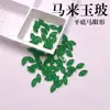 Fundo Plano Formato de Olho Jade Malaio Vidro Pedra Solta Joia Nail Art Joia de Strass Inlay DIY Pedra de Vidro Atacado