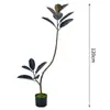 Planta Artificial Verde Diamante Negro Decoração de Sala de Estar de Alto Padrão Enfeites de Chão Árvore Falsa Grande para Interior Planta Biônica