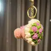 Buquês de Flores de Lã Tricotadas à Mão Acabados Dia do Professor Dia das Mães Dia dos Namorados Presentes de Ano Novo Chaveiros Atacado