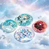 Suportes de acrílico cristal para cartões personalizados, suportes de cristal de alta transparência para mercadorias com tema de anime, peças de exibição de mesa e suportes de cartão de anime