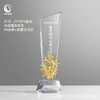 Trofeos de cristal personalizados, medallas creativas para eventos, premios para reuniones anuales corporativas, adornos de cristal, trofeos de metal