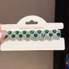 Collar Colgante Ovalado de Zirconia Nicho Lujo Ligero Diseño de Gama Alta Pulsera Temperamento de Moda Joyería de Mano Versátil para Mujeres