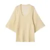 Comércio Exterior Transfronteiriço Estilo Europeu e Americano Roupas Femininas ZA AliExpress Venda Quente Nova Moda Suéter de Tricô Gola Redonda Solto Vazado
