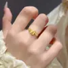 Novo Estilo Chinês Artesanato Antigo em Ouro, Anel Fique Rico Imediatamente, Design de Nicho de Alta Qualidade, Cavalo do Zodíaco, Anel do Ano Animal para Mulheres