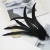 Máscara de penas de cauda de galo coloridas de 25 a 45 cm para artesanato DIY, acessórios decorativos para roupas.