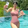 Nuevo traje de baño de una pieza tipo triángulo para mujer, que cubre la barriga, adelgazante, sexy, para pecho pequeño, push up, traje de baño para aguas termales