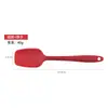 Espátula de Silicona para Comida Pequeña Espátula de Silicona Integrada Herramienta de Cuchillo Mezclador para Hornear Tarta