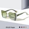 Óculos de sol estilo coreano da moda com glitter estrelado, armação grande, femininos, alta qualidade, ins, casuais, combinam com tudo, óculos de sol femininos, moda