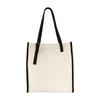 Bolso de Hombro de Lona Personalizado para Mujer para Viajes Transfronterizos, Bolso Tote, Bolso de Axila, Bolso de Mano Grande de Patchwork de PU Vintage