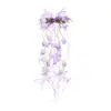 Super Fada Lírio-do-Vale Flor Laço Grampo de Cabelo Infantil Fita de Princesa Acessório de Cabelo Cabelo Trançado Ornamento de Cabelo para Menina Presilha de Cabelo Flor Fofa