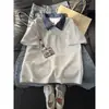 Camisa Polo Color Block Retrô Americana para Homens, Estilo Verão, Manga Curta, Peso Pesado, Toque Premium, Caimento Regular nos Ombros