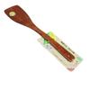 Tienda departamental de artículos esenciales para la cocina al por mayor espátula de madera pequeña para cocinar de 32 cm mango largo para sartén antiadherente espátula de madera espátula de madera para cocinar