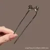 Pasador de Horquilla en Forma de U con Lazo de Pedrería para Mujer, Accesorio de Cabello de Alta Gama para Moño Trasero, Nuevo Accesorio Estilo Chino Qipao