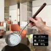 Acero Inoxidable 304 Mango de Nogal Cuchara Escumadera de Cocina Cuchara para Sopa de Restaurante Doméstico Colador Grande Cuchara para Sopa de Olla Caliente Juego de Utensilios de Cocina