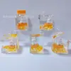 Chaveiro Fofo de Coelho para Bolo da Lua Transparente com Óleo Flutuante Chaveiro de Carro Pingente de Bolsa Pingente de Joia