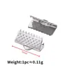 Hebilla Cuadrada para Chaleco de Puntos de Acero Inoxidable Clip de Cuerda Cuadrado Material para Joyería de Pulsera Collar con Hebilla de Caballo Accesorios