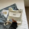 2025 Nueva Bolsa Cruzada Simple de Estilo Japonés de Moda Bolsa Mensajero Coreana Estudiante Nylon Impermeable Bolsa de Lona